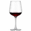 Weinglas 500 ml aus transparentem Glas mit Struktur - Stielglas für Rotwein
